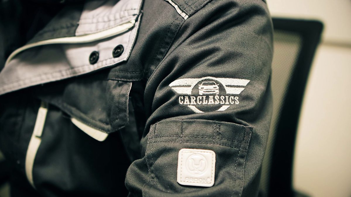 Carclassics-hímzéses szerelőkabát ujja